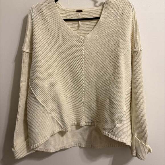 Free People Tops - Free People We The Free Monterey Thermal V-Neck Oversized Top XS